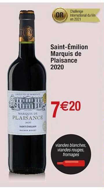 saint-émilion marquis de plaisance 2020