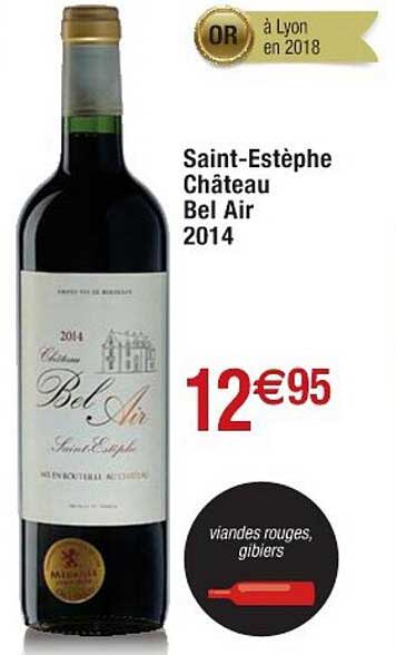 saint-estèphe château bel air 2014