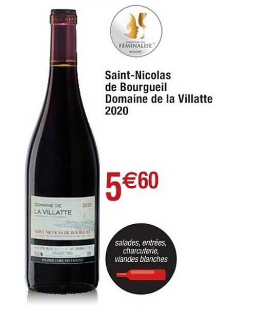 saint-nicolas de bourgueil domaine de la villatte 2020