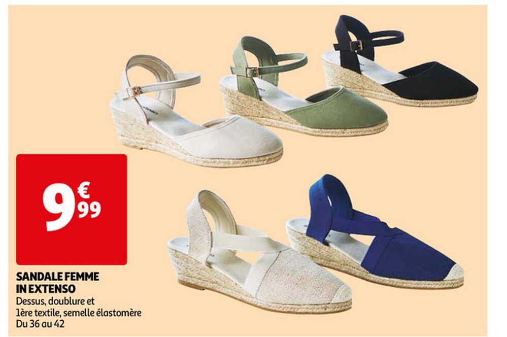 sandale femme in extenso