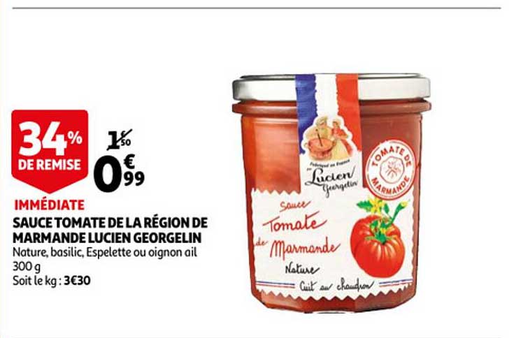 sauce tomate de la région de marmande lucien georgelin