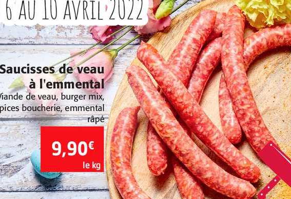 Saucisses De Veau à L'emmental