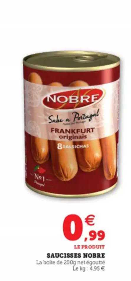 saucisses nobre