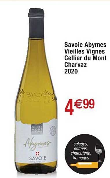 savoie abymes vieilles vignes cellier du mont charvaz 2020