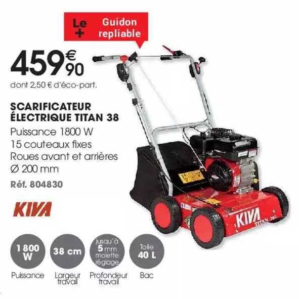 scarificateur électrique titan 38 kiva