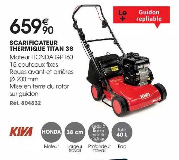 scarificateur thermique titan 38 kiva