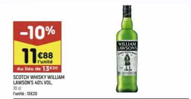 scotch whisky william lawson's 40% vol