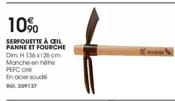 serfouette à œil panne et fourche