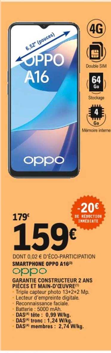 smartphone oppo a16