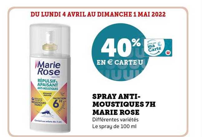 spray anti-moustiques 7h marie rose