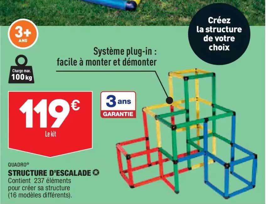 structure d'escalade quadro