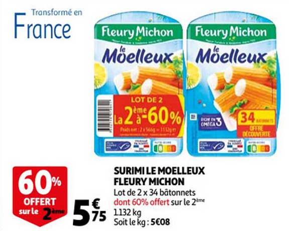 surimi le moelleux fleury michon