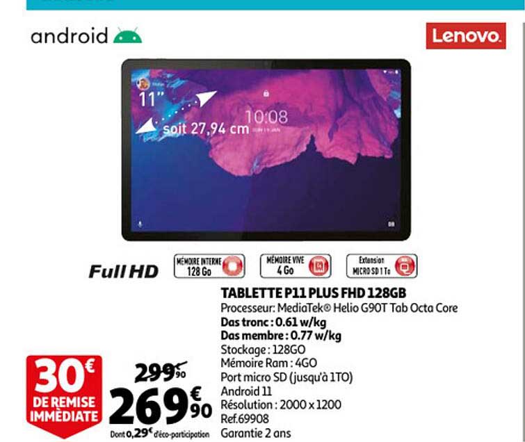 table p11 plus fhd 128gb lenovo