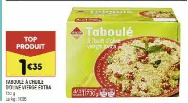 Taboulé à L'huile D'olive Vierge Extra
