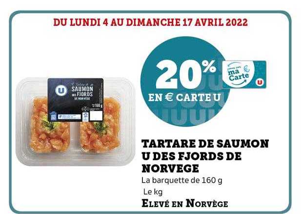 Tartare De Saumon U Des Fjords De Norvège