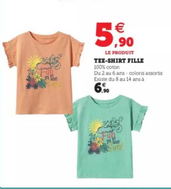 tee-shirt fille