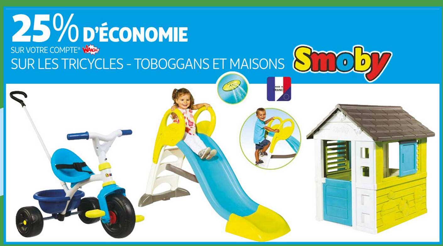tricycles - toboggans et maisons smoby