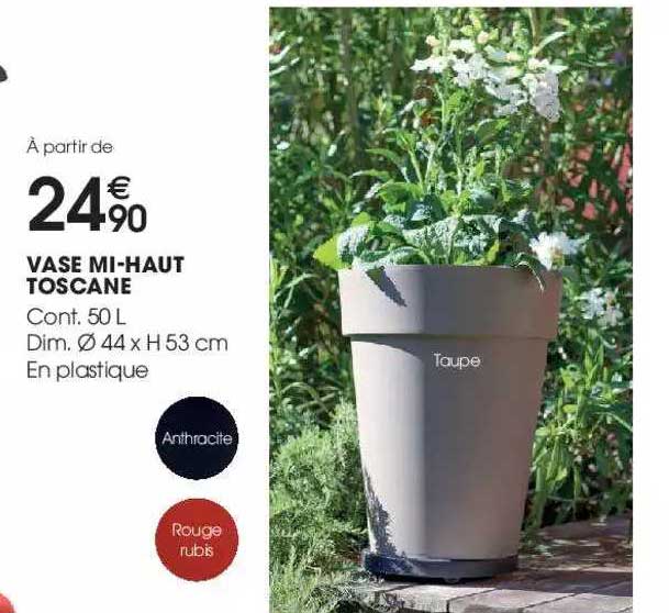 vase mi-haut toscane