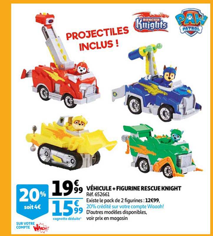 véhicule + figurine rescue knight