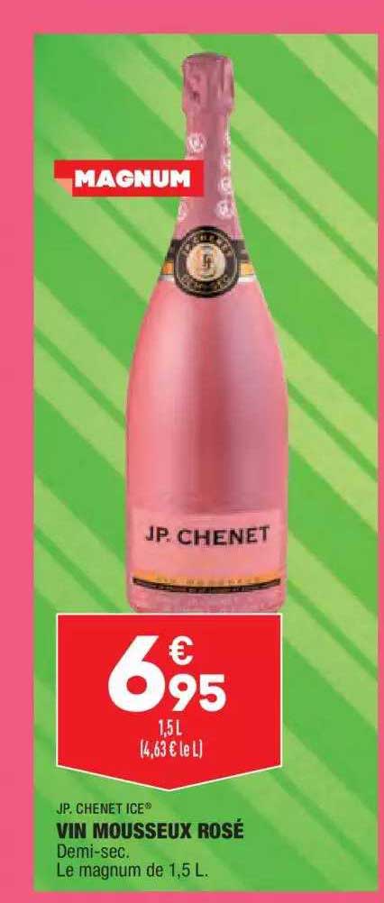 vin mousseux rosé jp. chenet ice