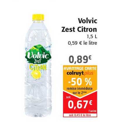 volvic zest citron