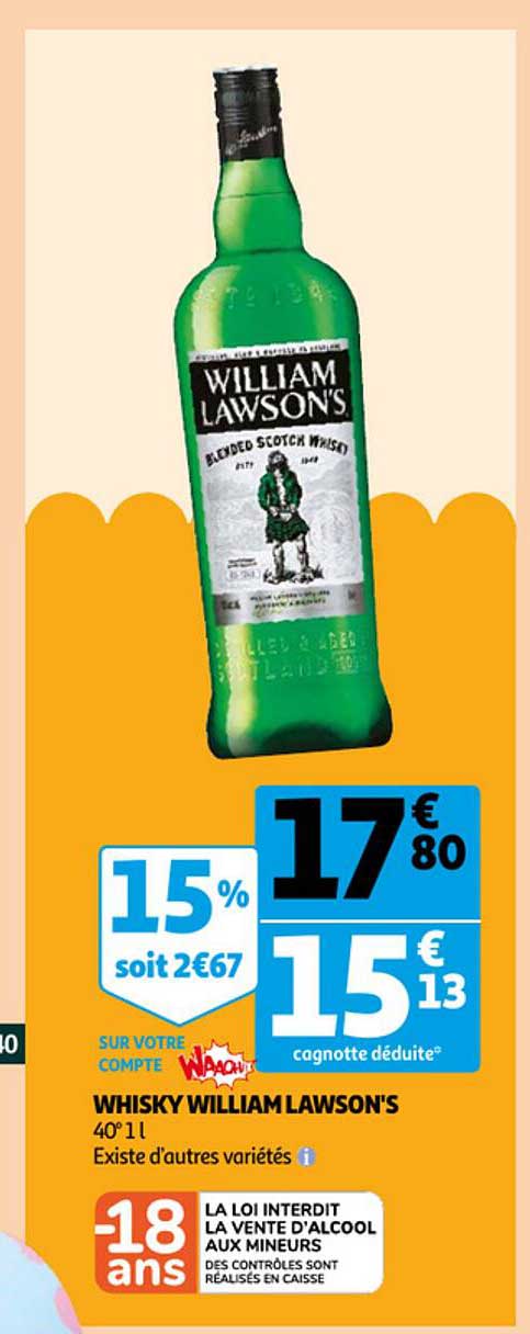 whisky william lawson's