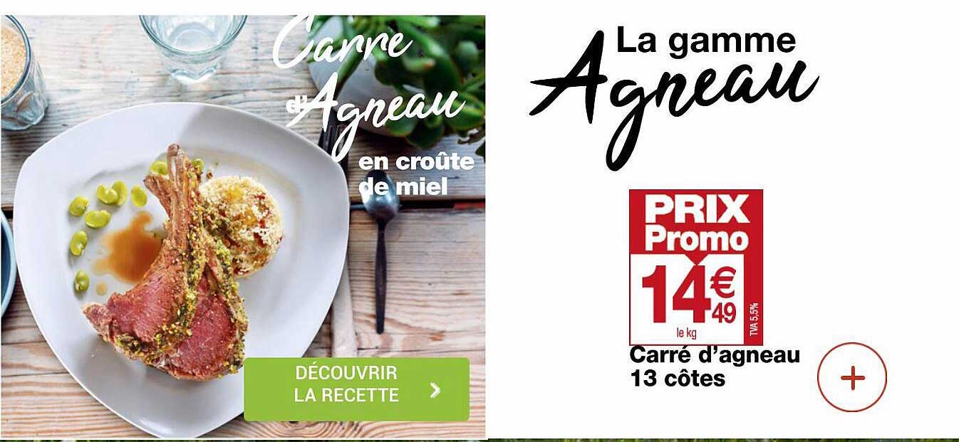 carré d'agneau 13 côtes