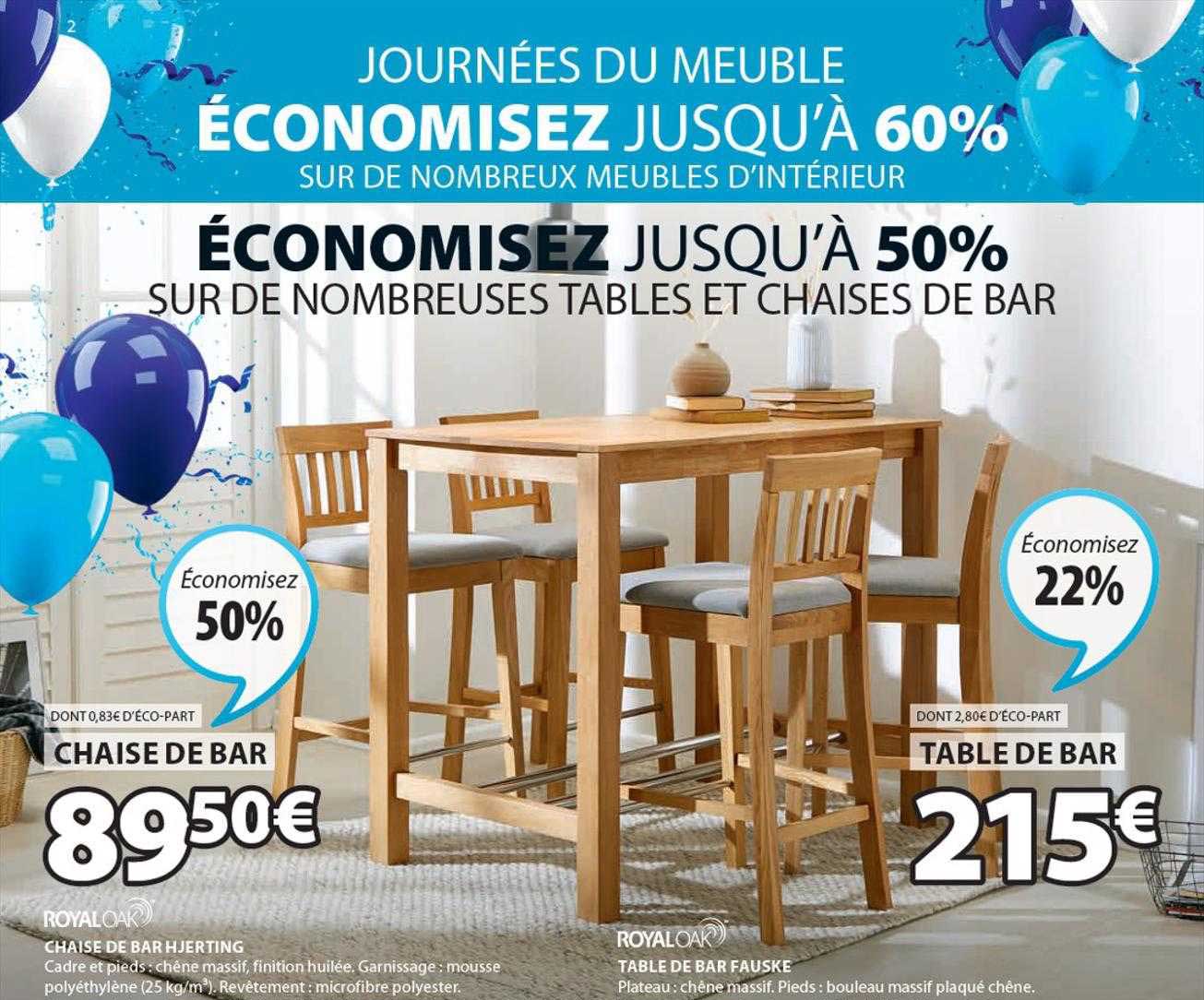 chaise de bar hjerting royaloak, table de bar fauske royaloak