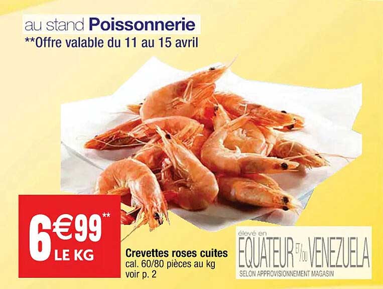 Crevettes Roses Cuites