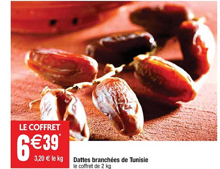 dattes branchées de tunisie