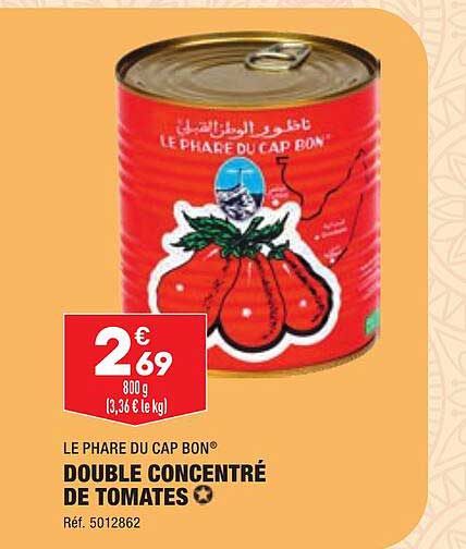 double concentré de tomates le phare du cap bon