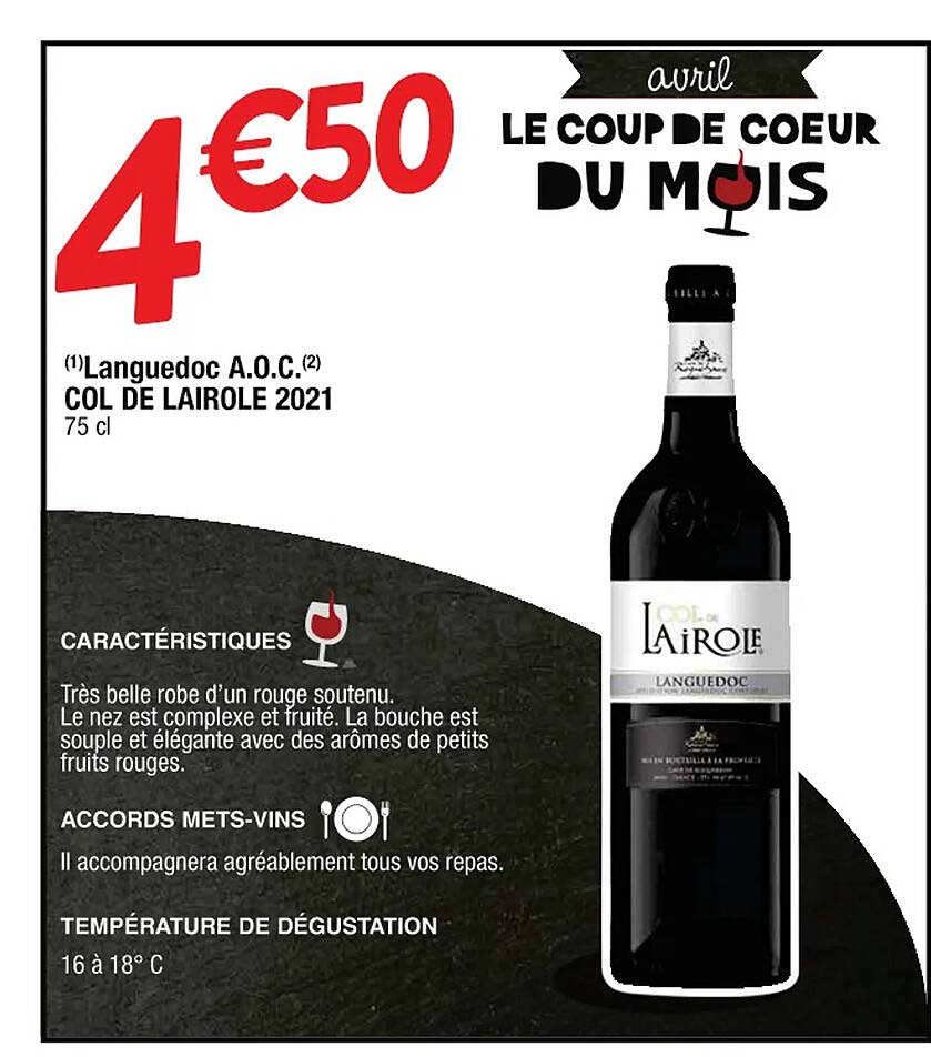 languedoc a.o.c. col de lairole 2021