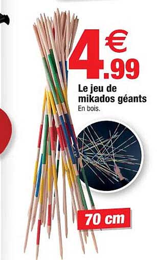 Le Jeu De Mikados Géants