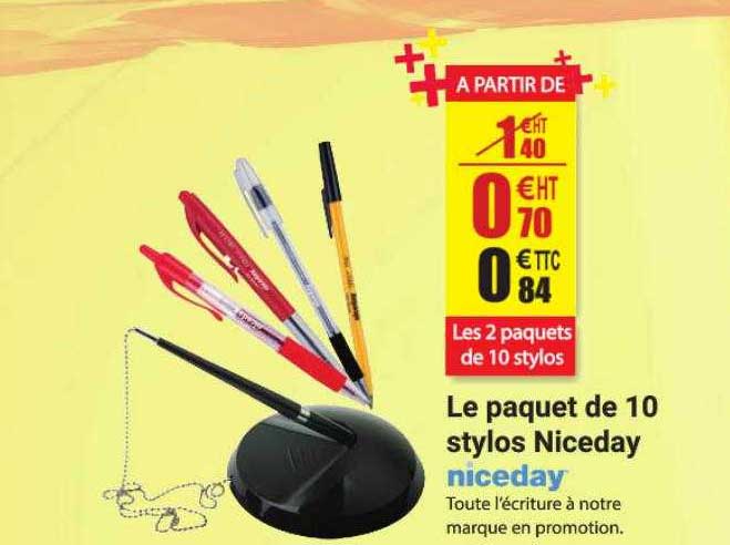 Le Paquet De 10 Stylos Niceday