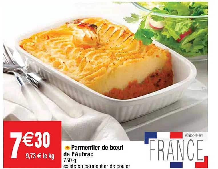 parmentier de bœuf de l'aubrac