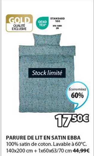 parure de lit en satin ebba