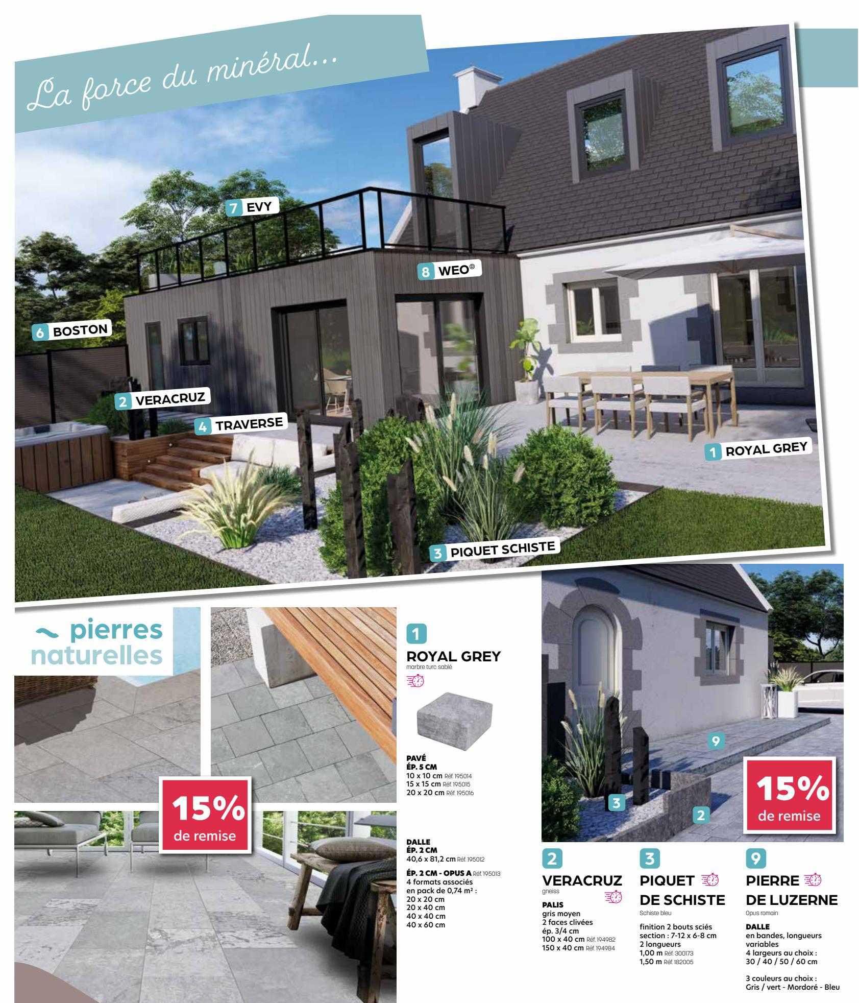 royal grey, veracruz, piquet de schiste, pierre de luzerne