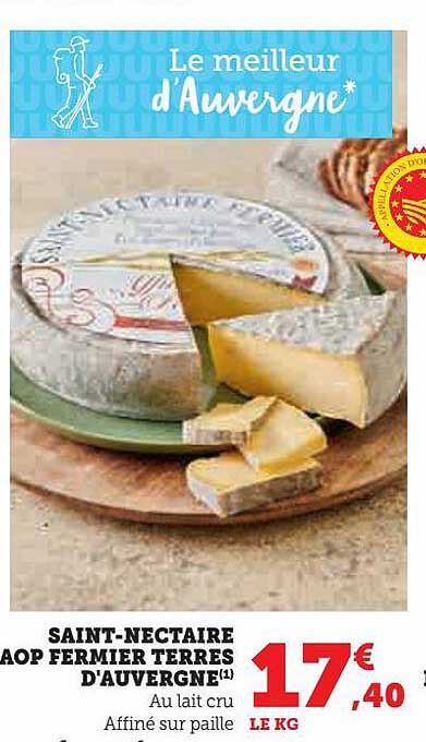 saint-nectaire aop fermier terres d'auvergne