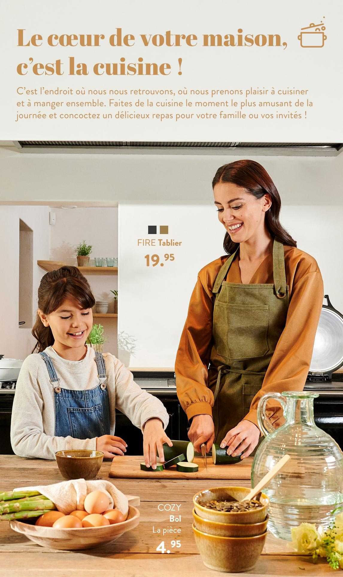 tablier fire, bol cozy