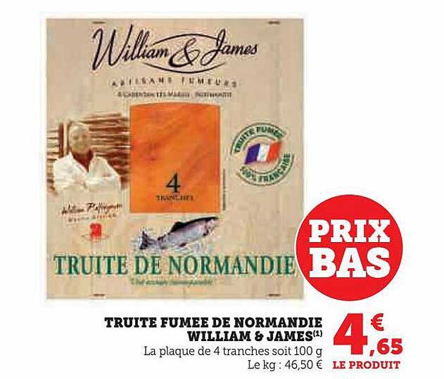Truite Fumée De Normandie William & James