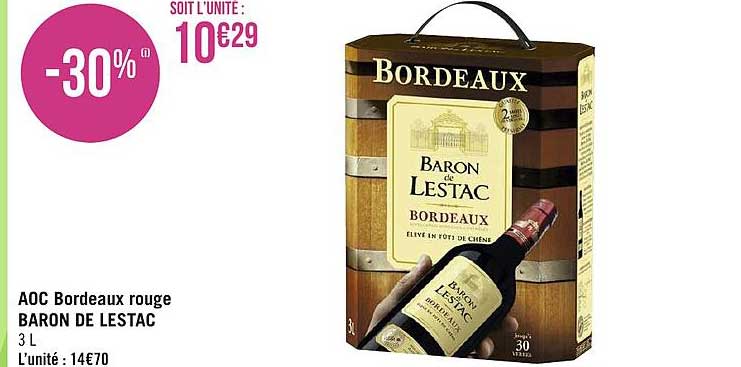 Aoc Bordeaux Rouge Baron De Lestac