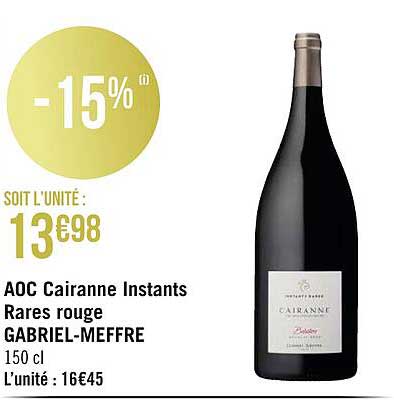 aoc cairanne instants rares rouge gabriel-meffre