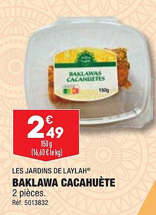 Baklawa Cacahuète Les Jardins De Laylah
