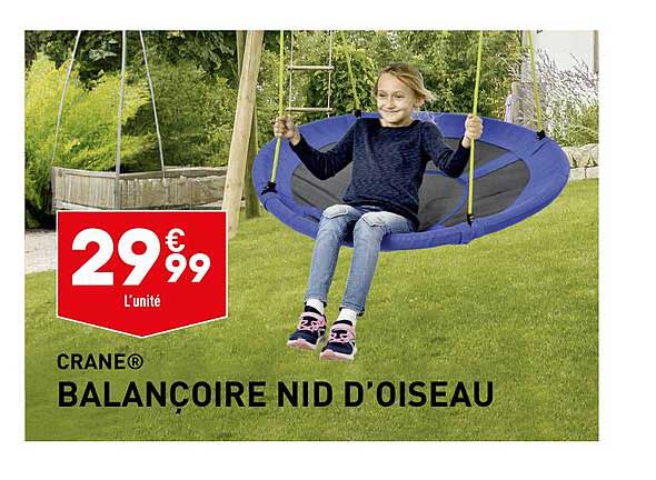 balançoire nid d'oiseau crane