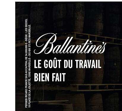 ballantines le goûte du travail bien fait