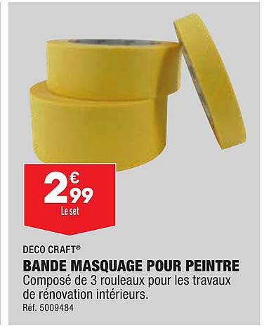 bande masquage pour peintre déco craft