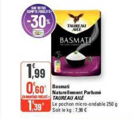 basmati naturellement parfumé taureau ailé