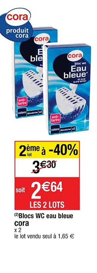 Blocs Wc Eau Bleue Cora