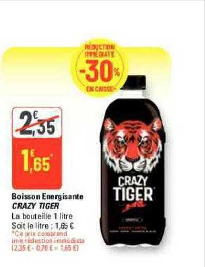 boisson energisante crazy tiger