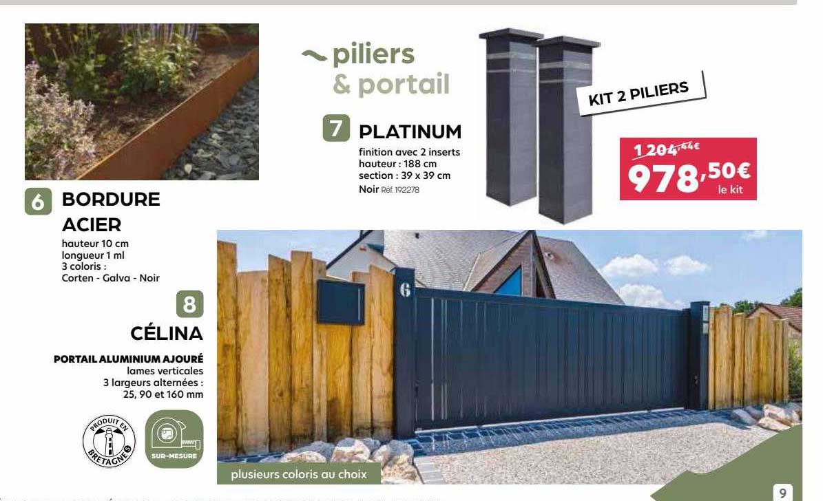 Bordure Acier, Célina, Platinum